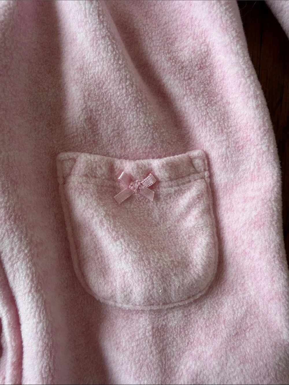 Carter's Baby Girl Pink Fleece Hooded Romper One Piece Cozy Outfit Bear Detail